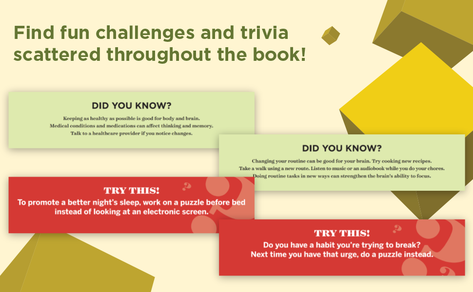 Find fun challenges and trivia scattered throughout the book!