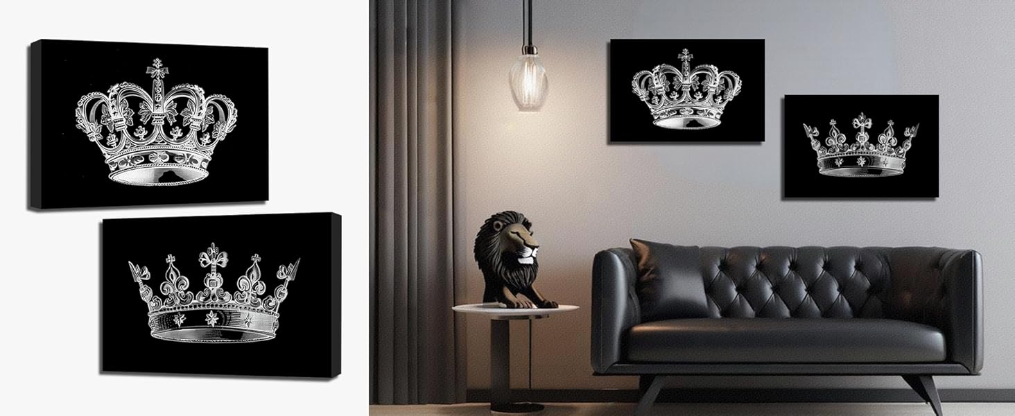 king and queen wall art