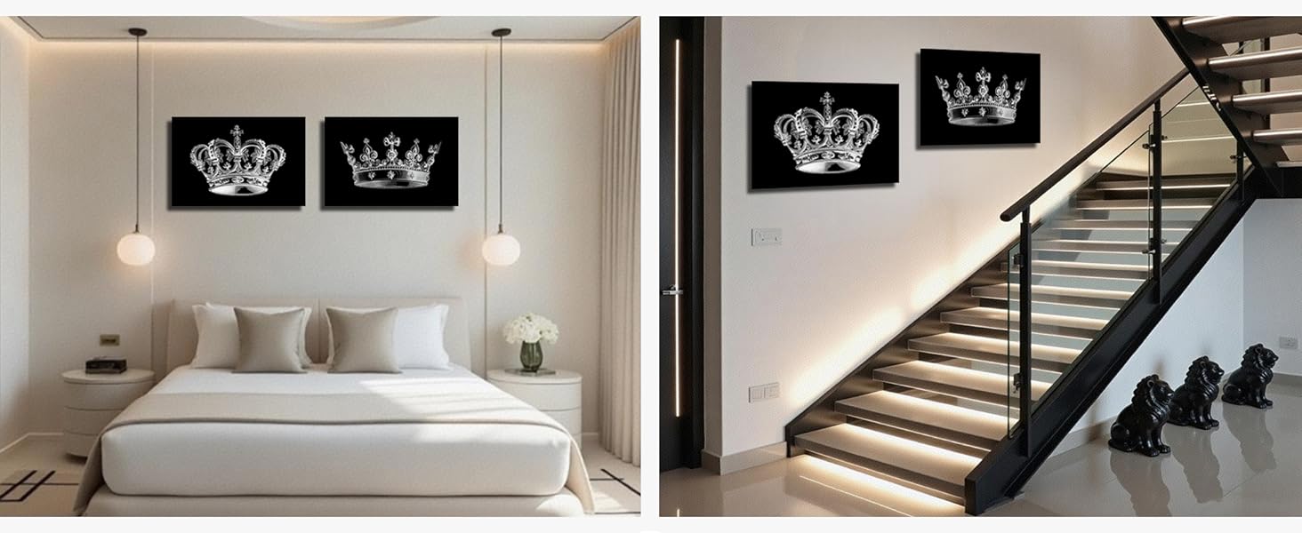king and queen wall art