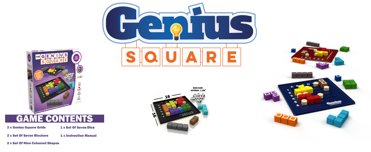 Genius Square, SmartGames, Happy Puzzle