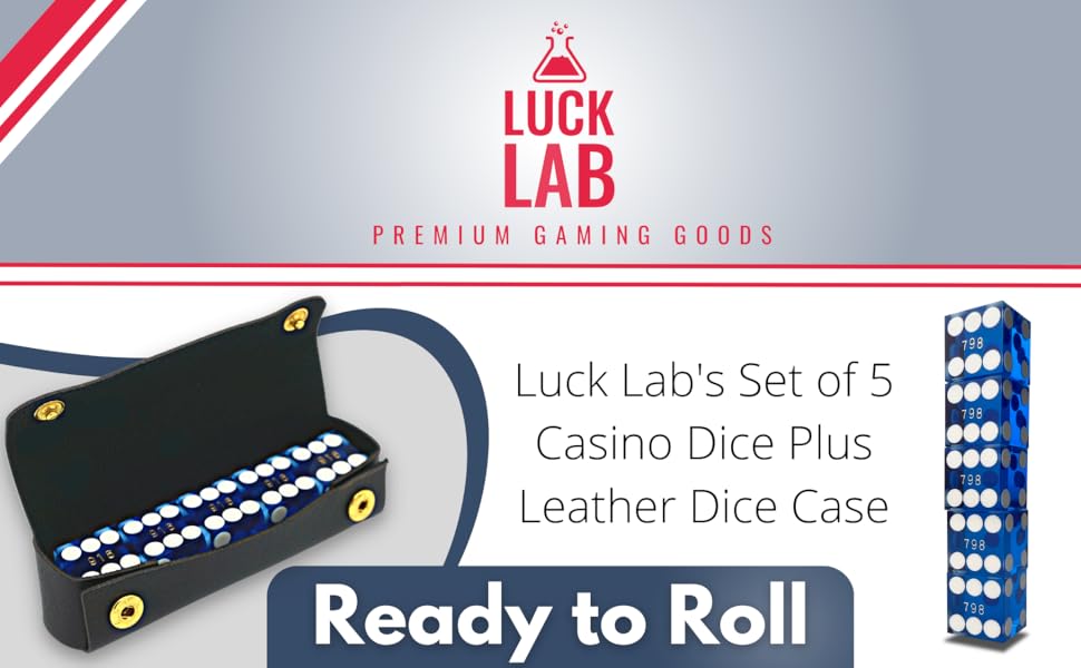 Luck Lab Logo Ready to Roll Dice Case