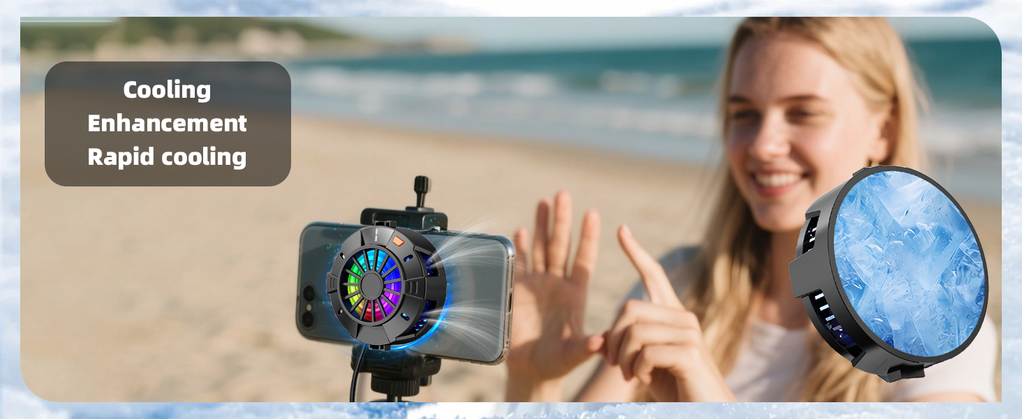 2-in-1 Magnetic &amp; Clip-On Phone Cooler