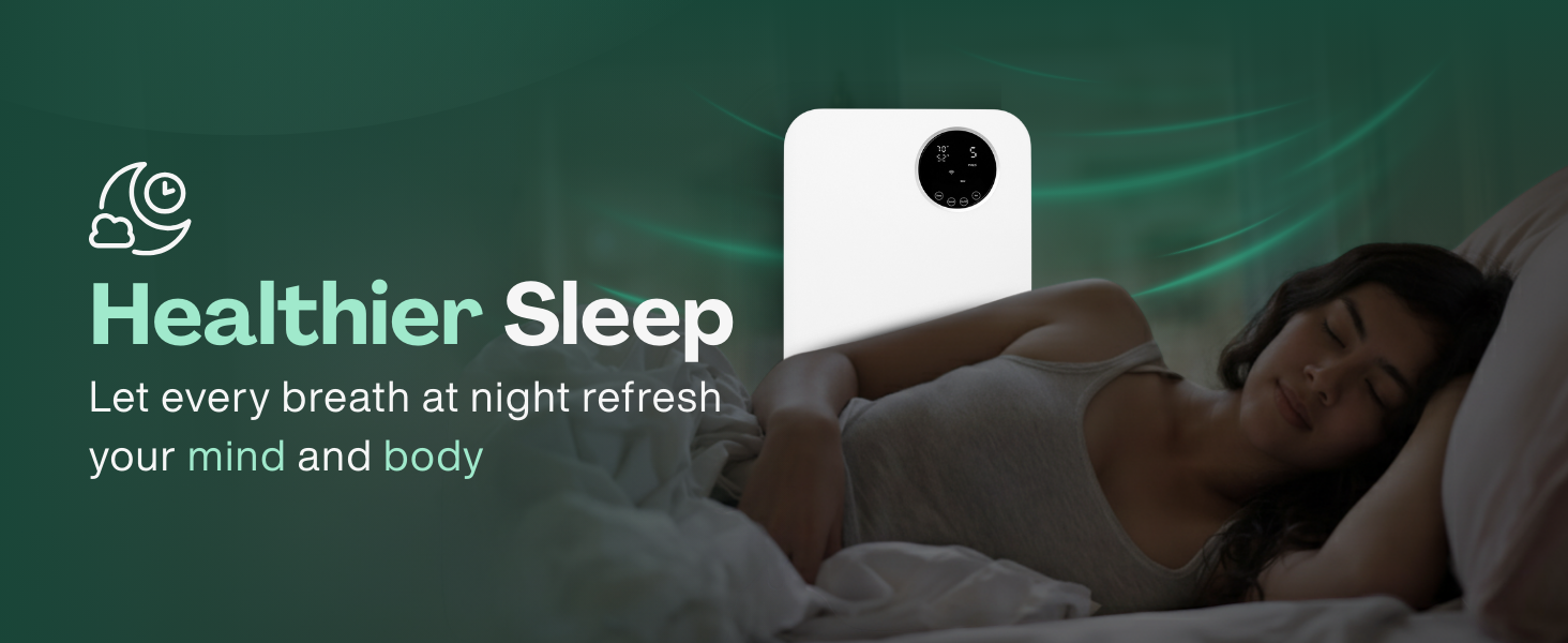 klarta forste air purifier, better sleep, quiet operation