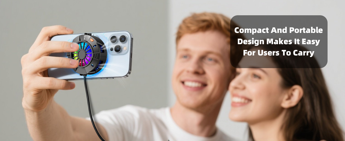 2-in-1 Magnetic &amp; Clip-On Phone Cooler