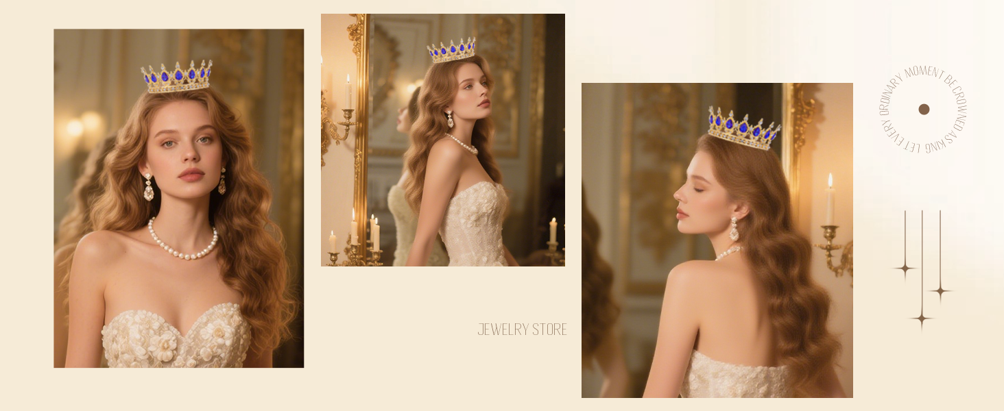 Blue crown for women