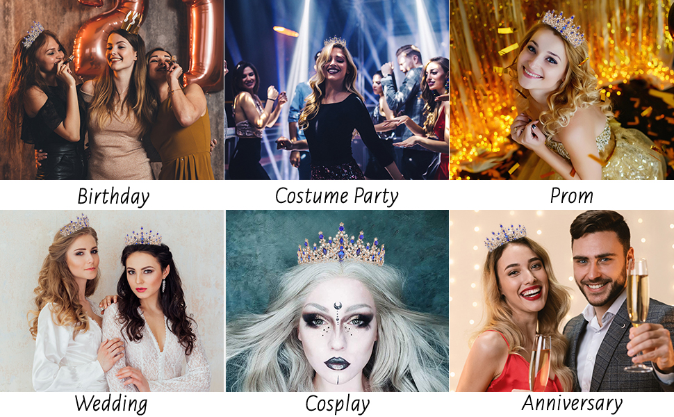 crown for halloween, birthday, costume party