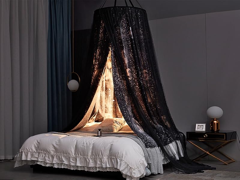 Gorgeous Moon Printed Bed Canopy