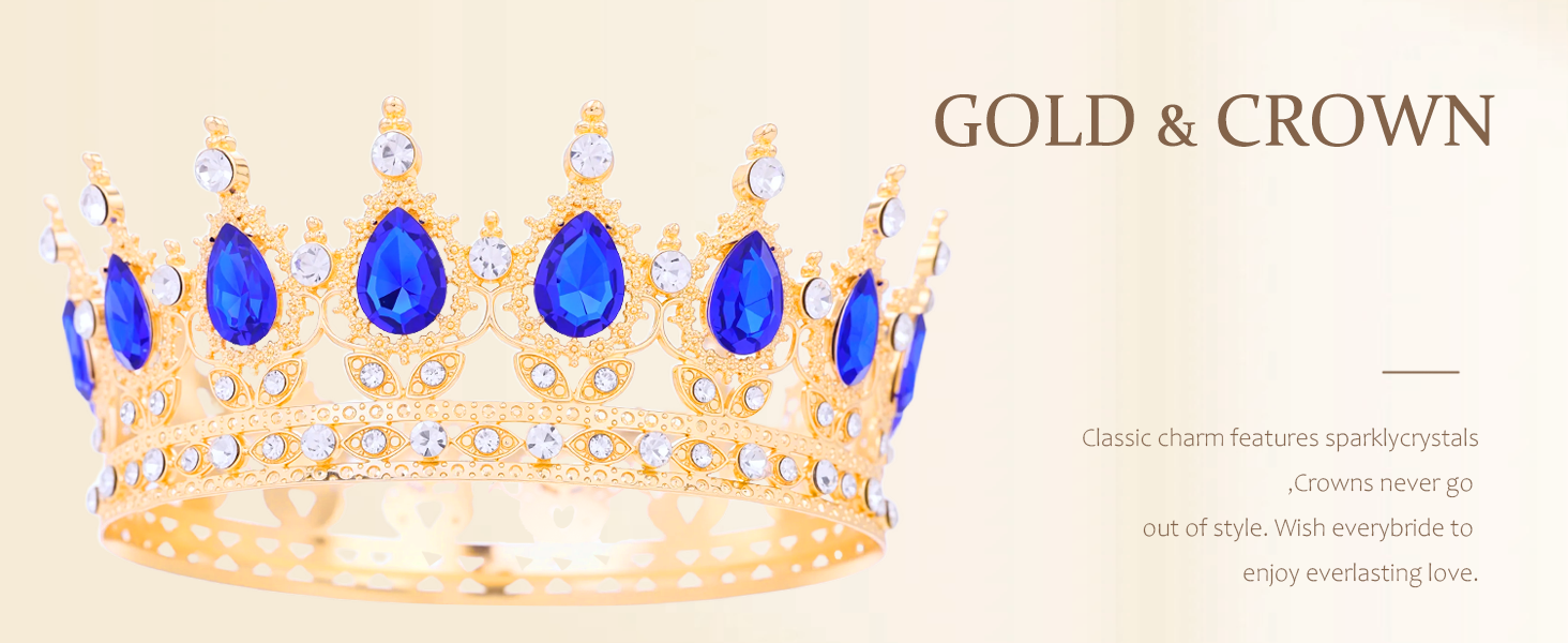 Blue crown for women