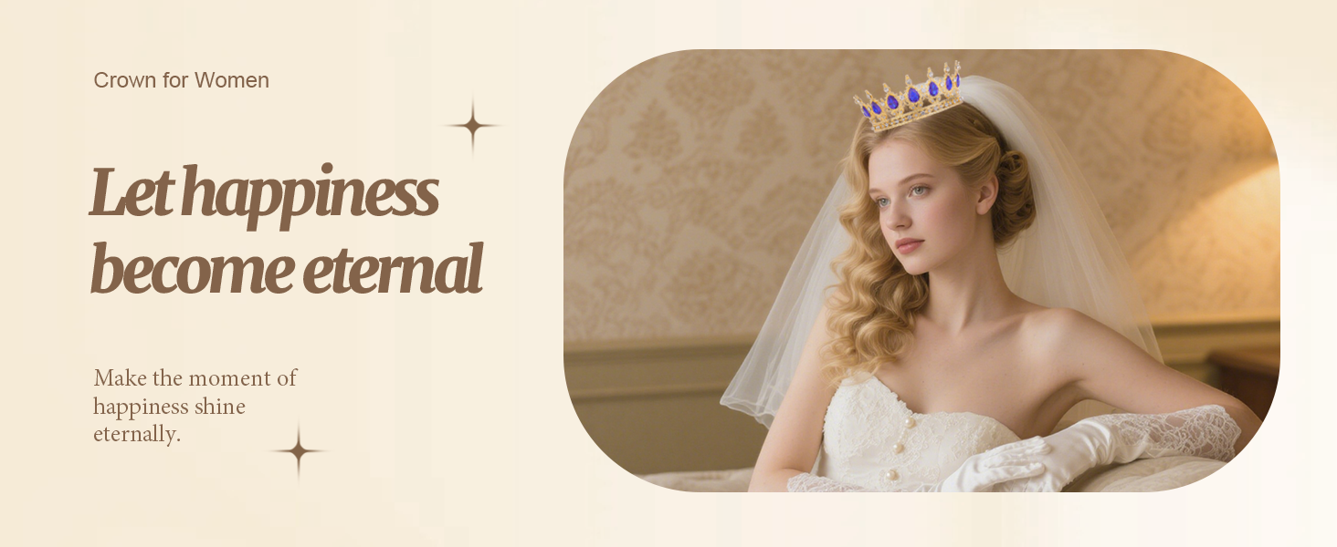 Blue crown for women