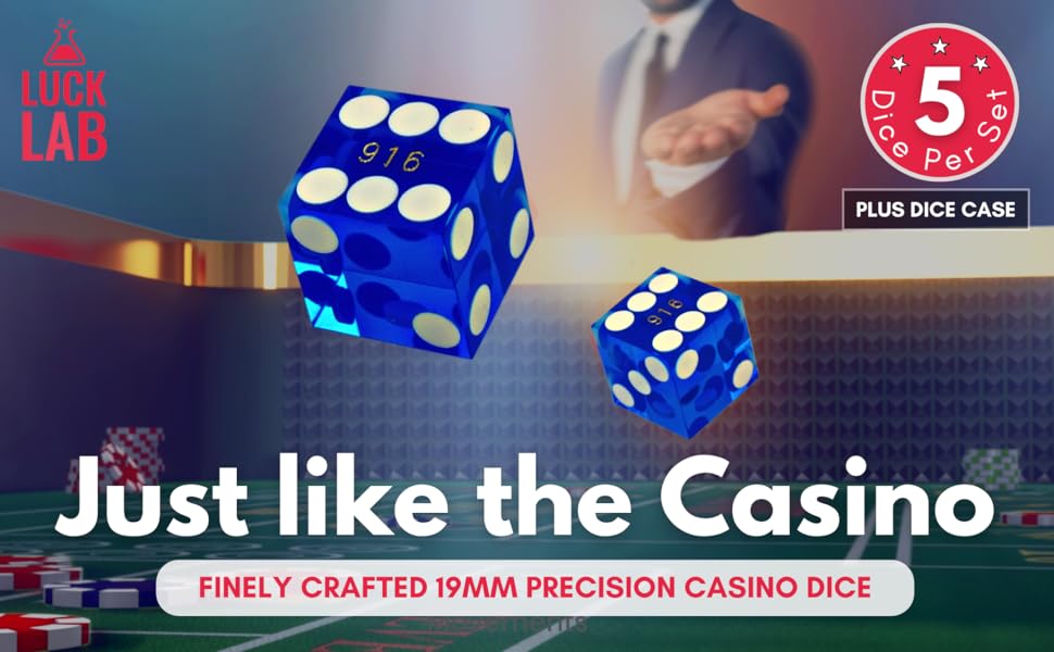 Casino Dice Luck Lab Rolling at Casino