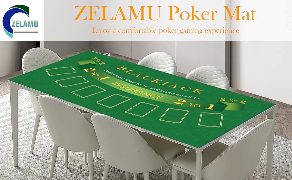poker mat blackjack table mat rubber