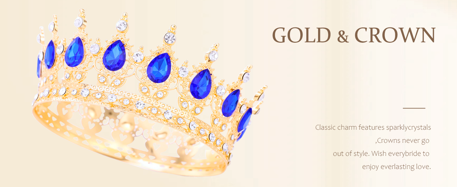 Blue crown for women