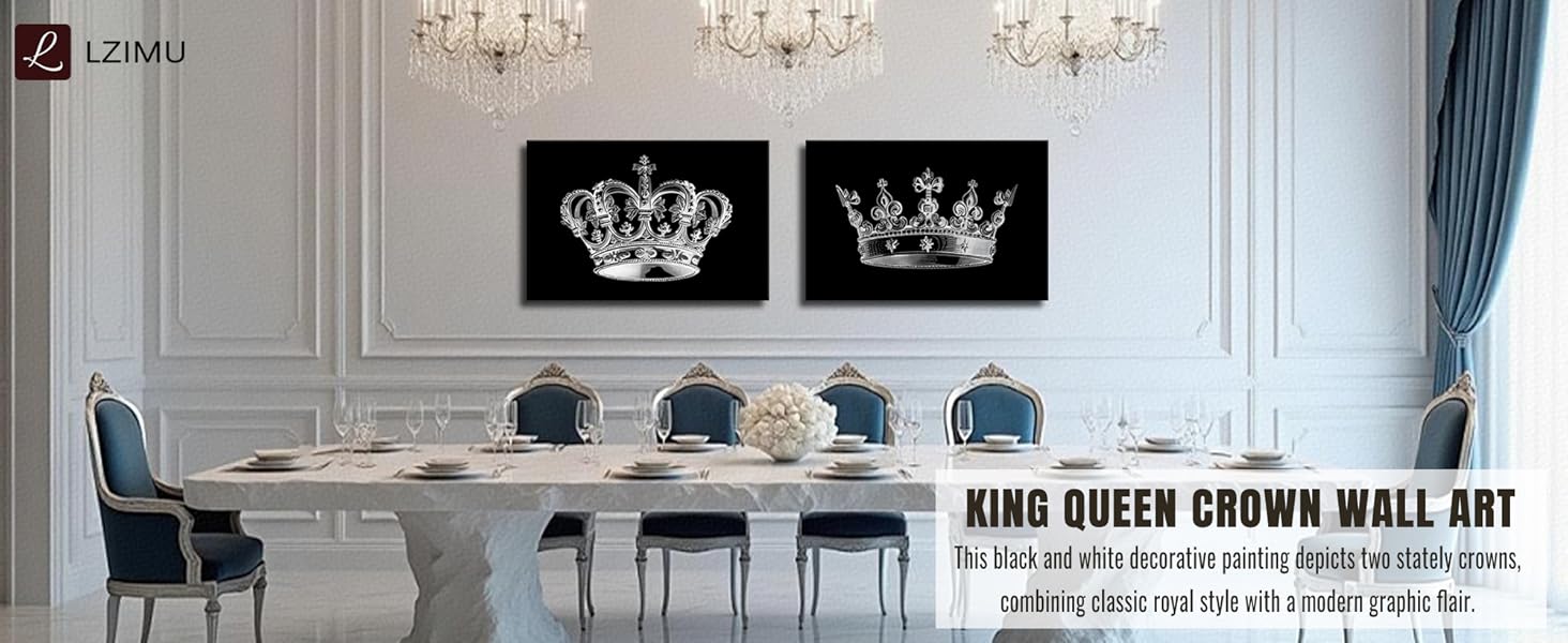 king and queen wall art
