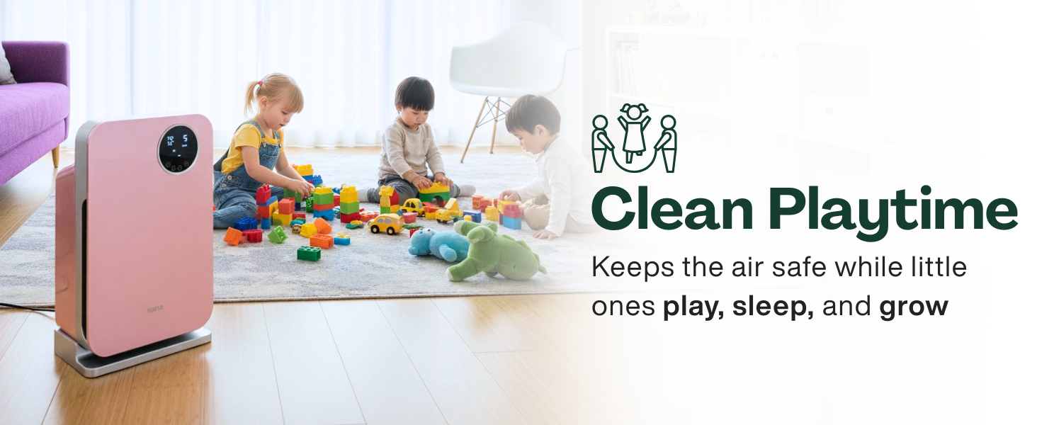 klarta forste air purifier, nursery, kids, playroom